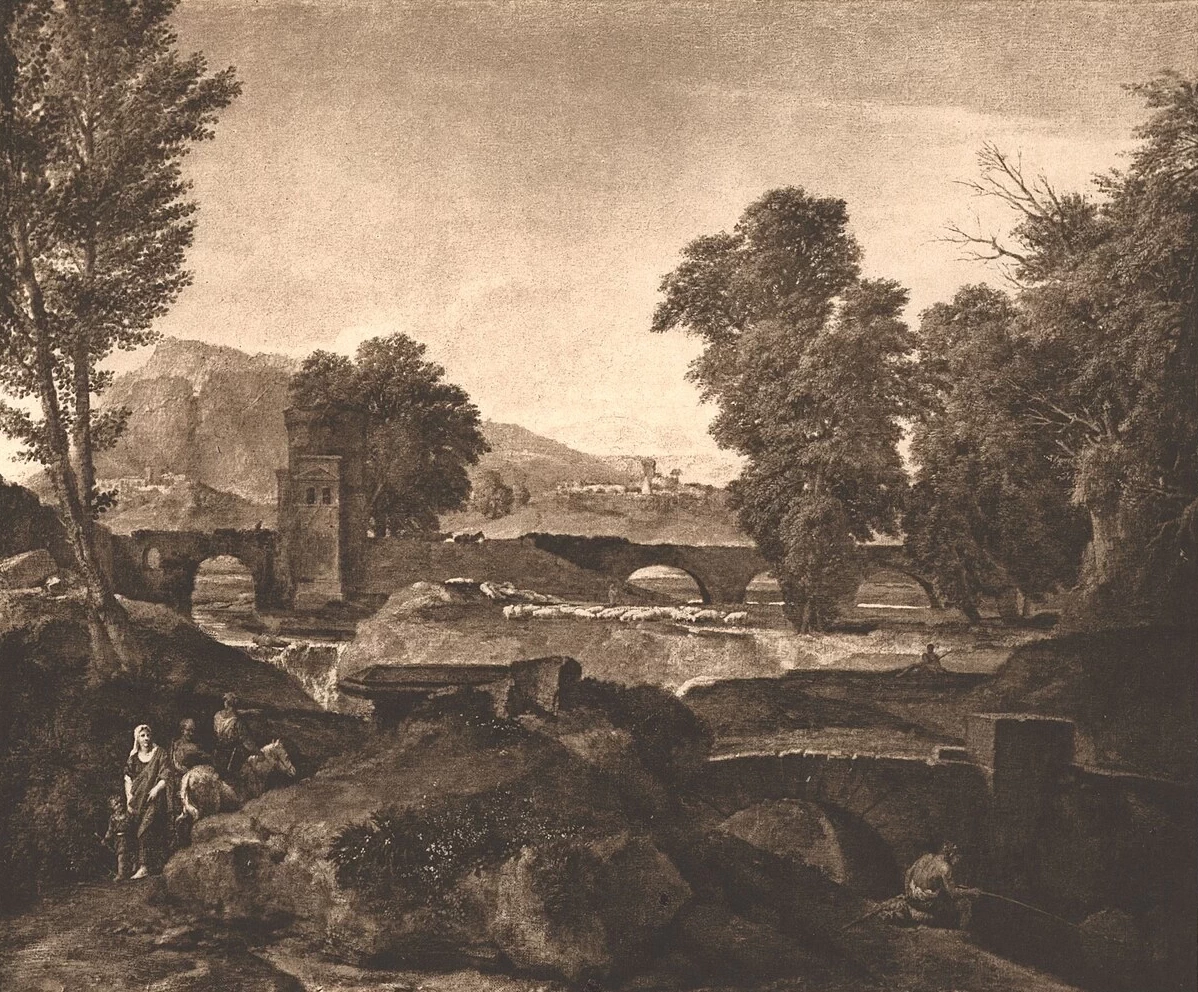 Paesaggio con ponte ad arco - Gemäldegalerie Alte Meister, Dresda